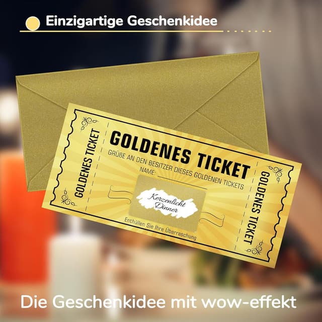 Thumbnail 6 de WenmthG Goldenes Ticket Gutschein 2er-Set