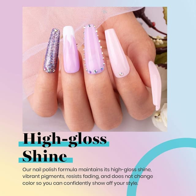 Thumbnail 5 de beetles UV Gel Nagellack Set 6 Farben