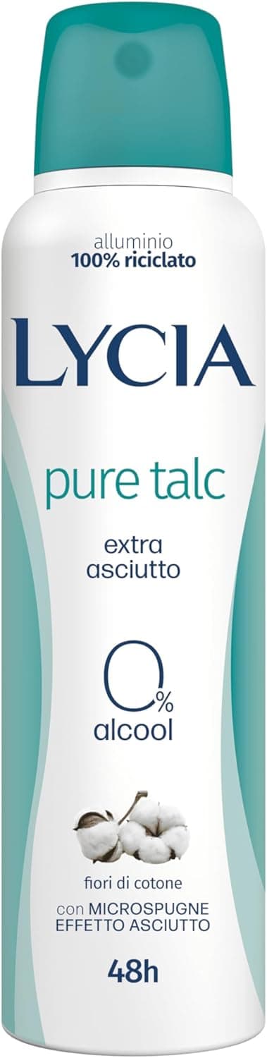 Detalle de Lycia Pure Talc Antiodorant Spray 150 ml – déodorant corps et bain