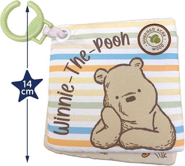 Detalle de Rainbow Designs Disney Winnie the Pooh Baby Cloth Book (Touch and Feel Play & Go Square Book)
