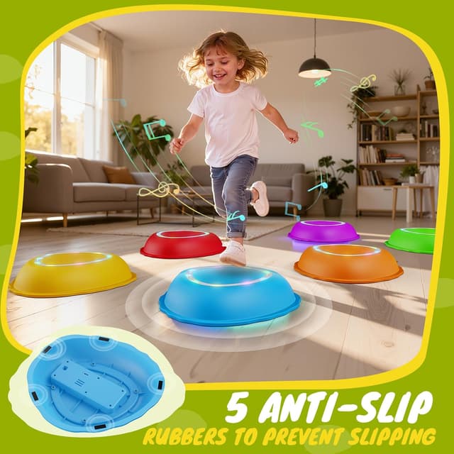 Detalle de Scvcid Rechargeable Stepping Stones 6pcs