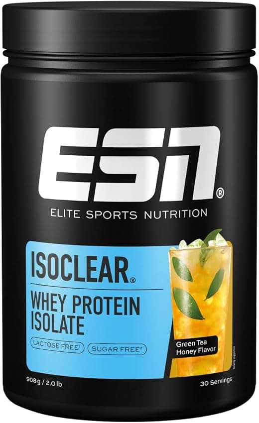 Imagen de ESN ISOCLEAR Whey Isolate 908 g — Green Tea Honey 🥤 en OfertitasTOP