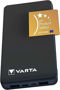 Detalle de VARTA Power Bank 20000mAh 🌿 Cargador portátil 4 puertos