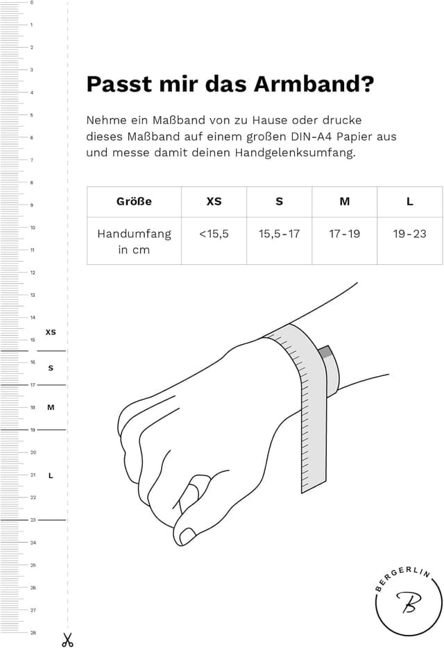 Detalle de BERGERLIN Echtes Naturstein Perlen Armband mit 925-Silberperle (Tigerauge) – zertifiziert