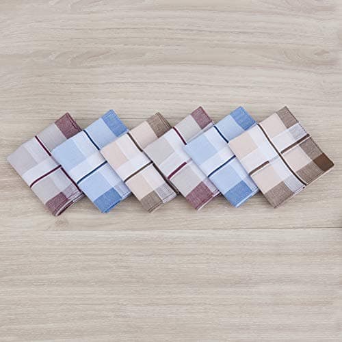 Thumbnail 1 de HOULIFE mouchoirs en coton, rayures, 6 pièces ⚙