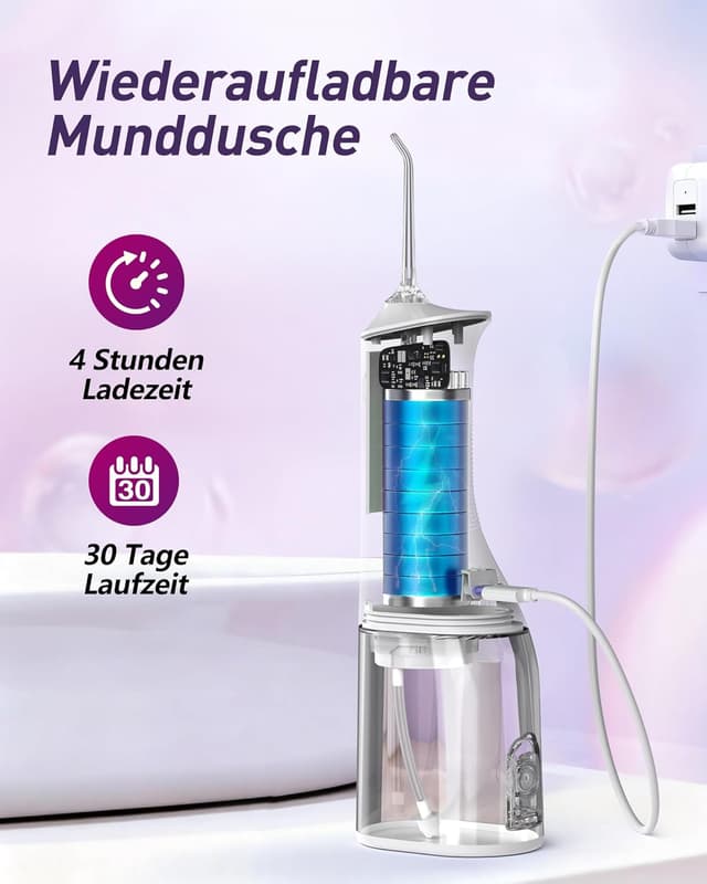 Thumbnail 3 de Glracd Munddusche 300 ml Wasserflosser – 4 Modi