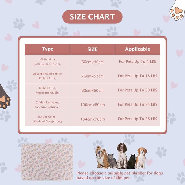 Thumbnail 6 de BVAGSS XH075 Copertine 60 x 80 cm per animali 🐾