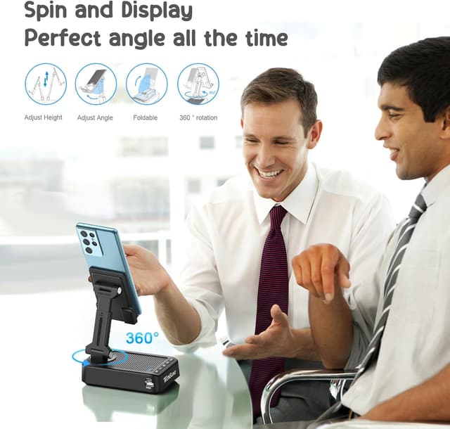 Detalle de TechGlow Foldable Phone Stand 360°