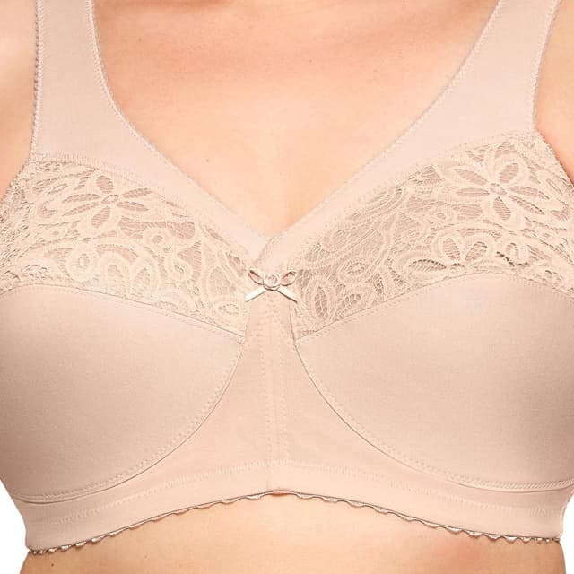 Detalle de Glamorise MagicLift Cotton Support Wirefree Full Coverage Bra #1001 (1 Pack)