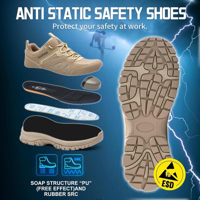 Thumbnail 2 de Scarpe antinfortunistiche S1P ESD con punta in acciaio