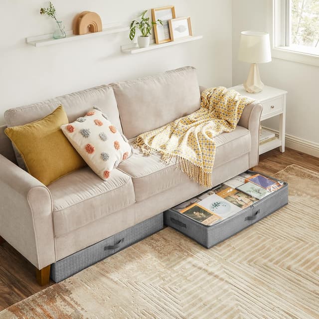 Detalle 2 de SONGMICS Unterbettkommode 15 cm Organizer