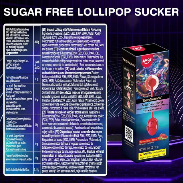 Detalle 2 de AMOS Lutscher Audio Lollies 1x