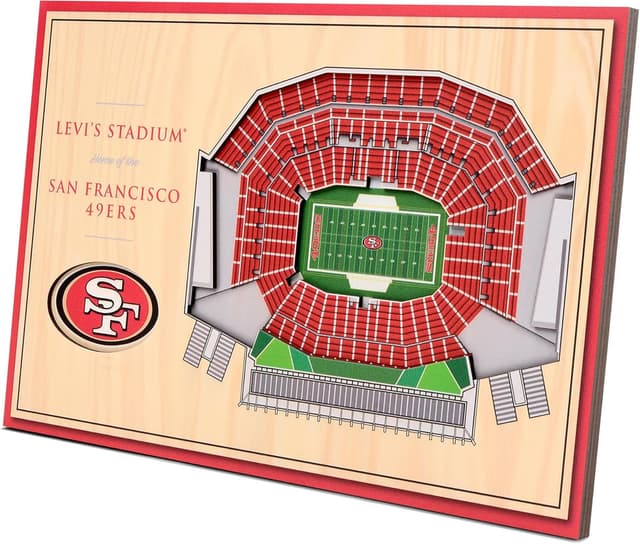 Detalle 2 de YouTheFan NFL 3D StadiumViews Desktop Display (3D stadium wall art with snap-in stand)