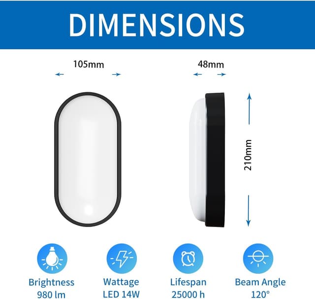 Detalle 2 de ANWIO 14W outdoor LED bulkhead light