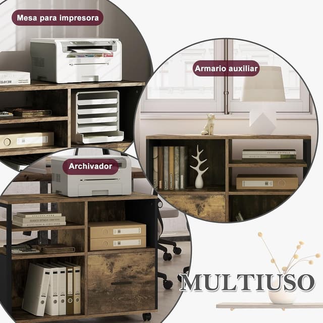 Thumbnail 7 de WOLTU Cajonera con Ruedas Industrial, Armario de Oficina 🗄