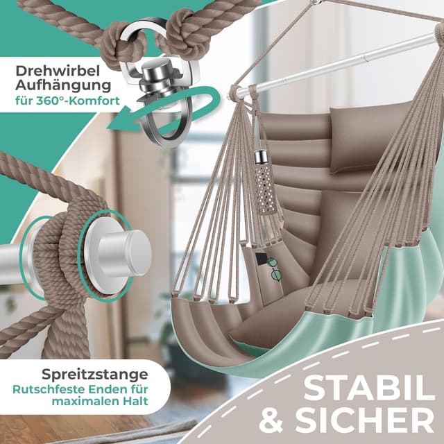 Detalle de KESSER® Haiti Haiti - Silla Colgante 150 kg, UV, Water-Resistant𝗲