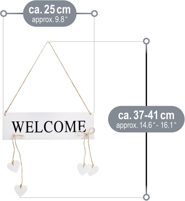 Thumbnail 5 de COM-FOUR 2x panneau porte 25x7,5 cm décoration printemps