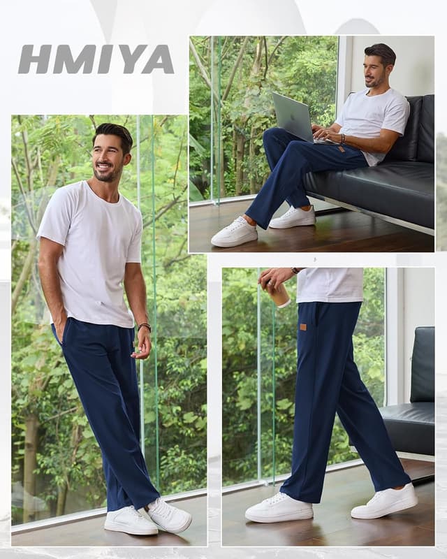 Detalle 1 de HMIYA Jogginghose Herren Baumwolle für Sport