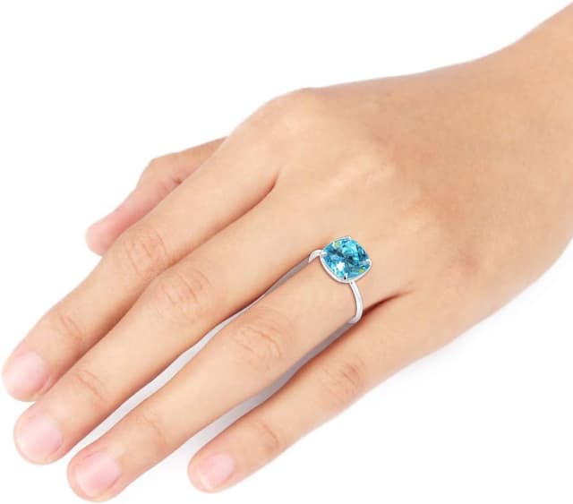 Detalle 2 de Elli Damen-Solitär Jahresring Ring 925 Kristall