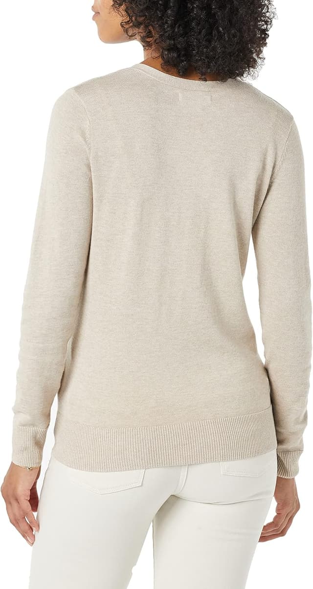 Detalle de Cardigan léger à col en V Amazon Essentials pour femme, coupe classique (grande taille disponible)