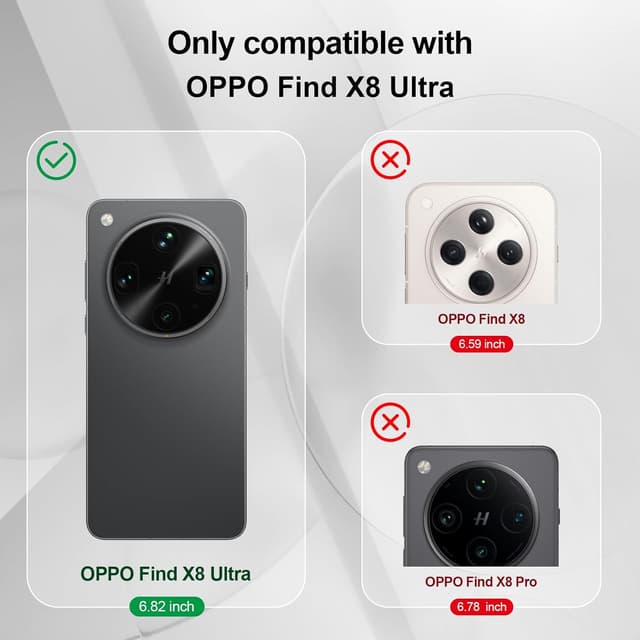 Detalle de Btstring Hülle für Oppo Find X8 Ultra (Silikon, ganzkörper) – schwarz