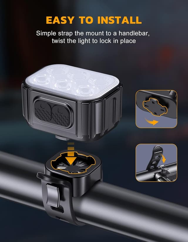 Thumbnail 4 de CIRYCASE Bike Lights Set USB Rechargeable 2️⃣