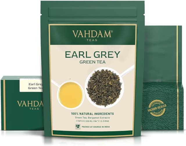 Thumbnail 5 de VAHDAM Té Verde Earl Grey en Hojas Sueltas, 100g