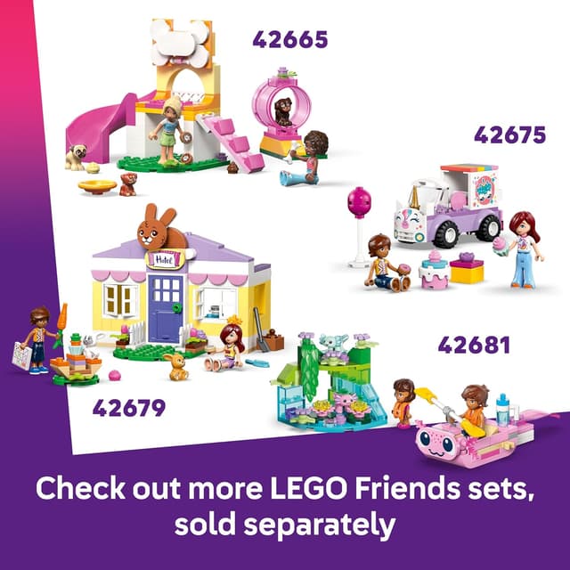 Thumbnail 6 de LEGO Friends Animal Vet Clinic 42696 – educational building set with horse stable, pet figures and accessories