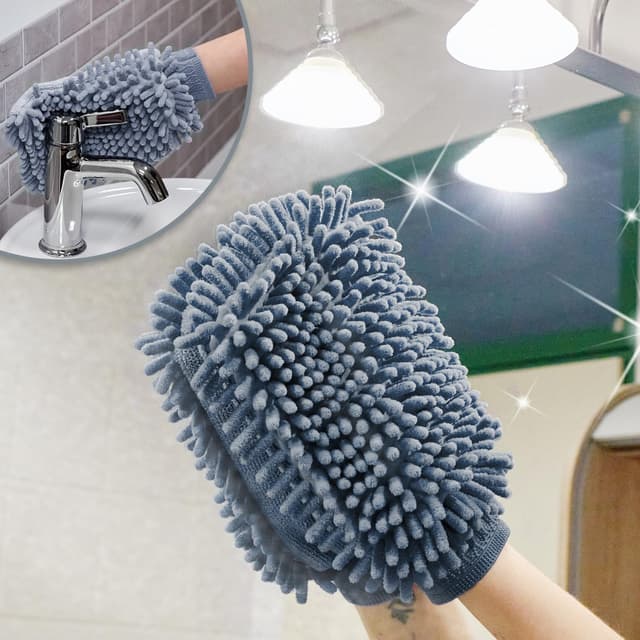 Thumbnail 2 de com-four Gant de lavage 22 x 17 cm