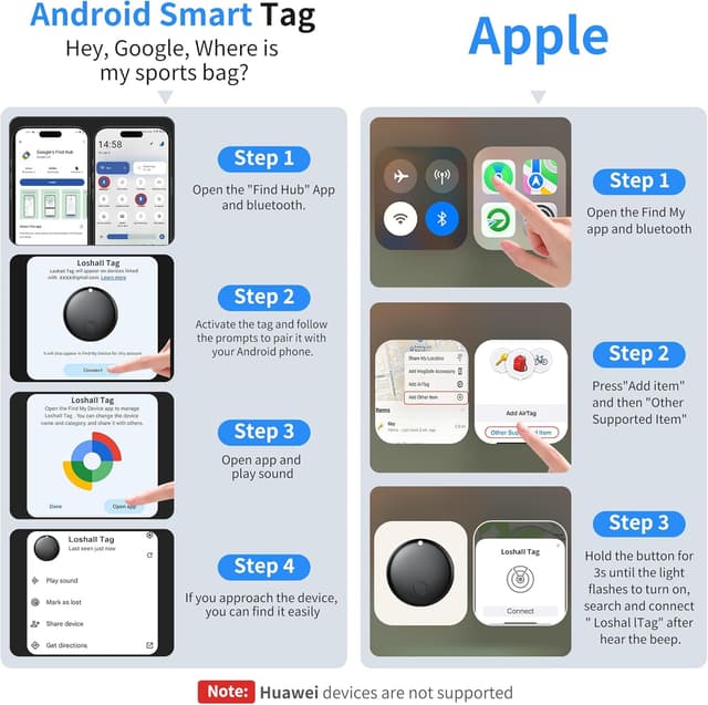 Thumbnail 6 de 2025 Air Tracker Tags 4-Pack Bluetooth Item Locator