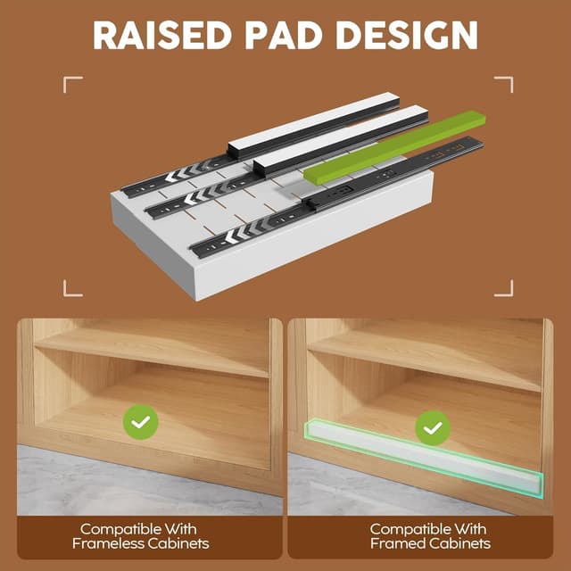Detalle 2 de Seinloes 4 Pack Expandable Pull Out Cabinet Organizer