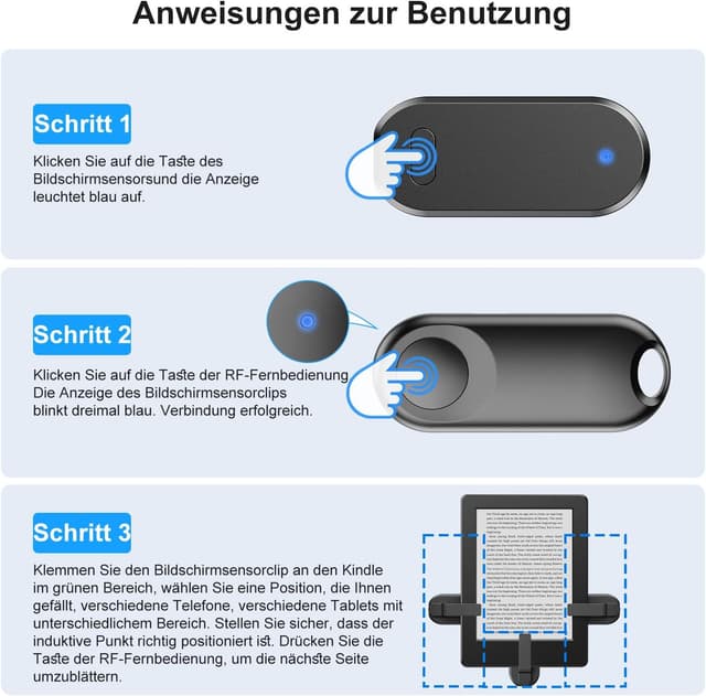 Thumbnail 4 de Sycelu K1 RF Fernbedienung zum Seitenwechsel