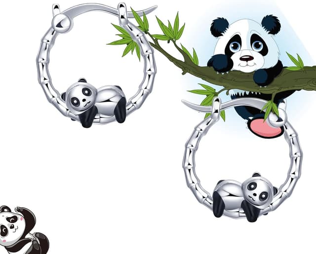 Thumbnail 3 de Panda Unicorn Sloth Earrings