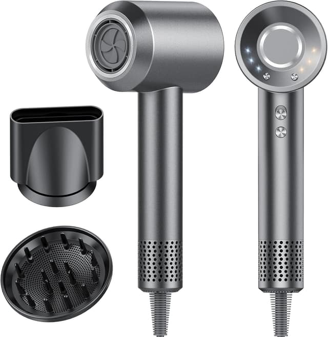 Detalle de aowoka 2026 Haartrockner mit 160.000 U/min, Ionen-Funktion und Diffusor