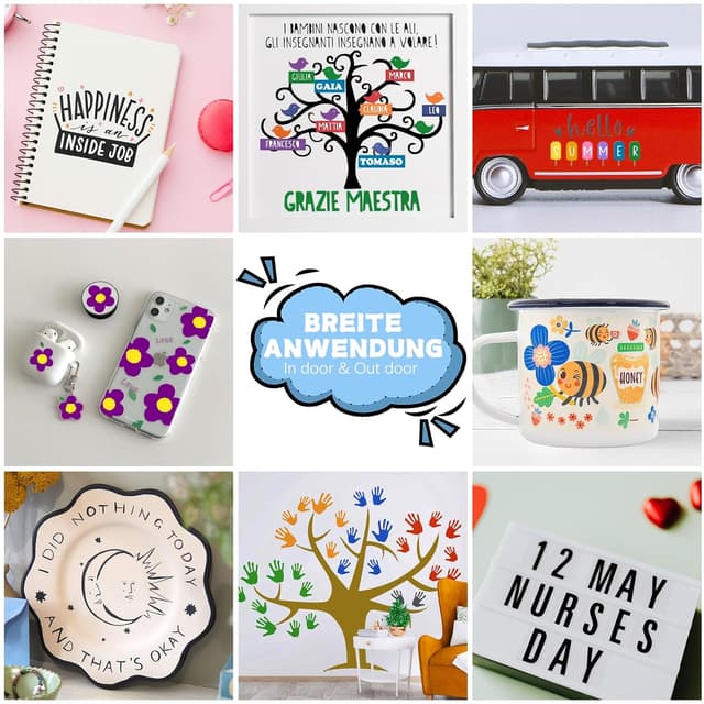 Thumbnail 6 de HTVRONT Permanent Vinyl for Cricut 12 Pack