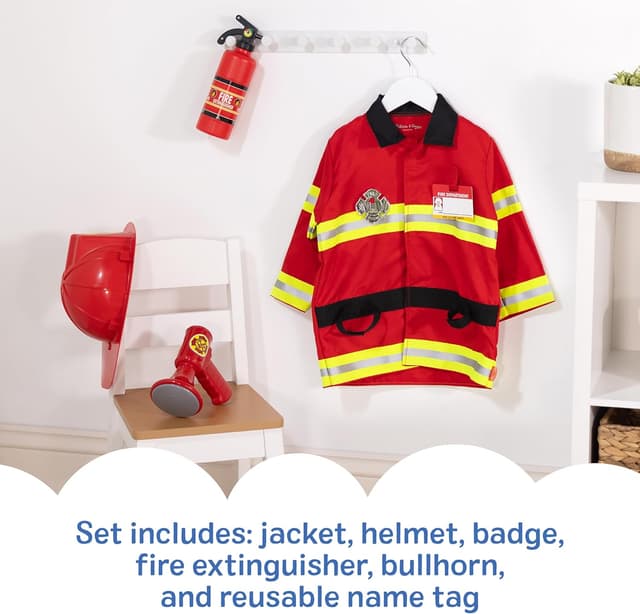 Thumbnail 4 de Melissa & Doug Fire Chief Costume 3-5 ๐ญ