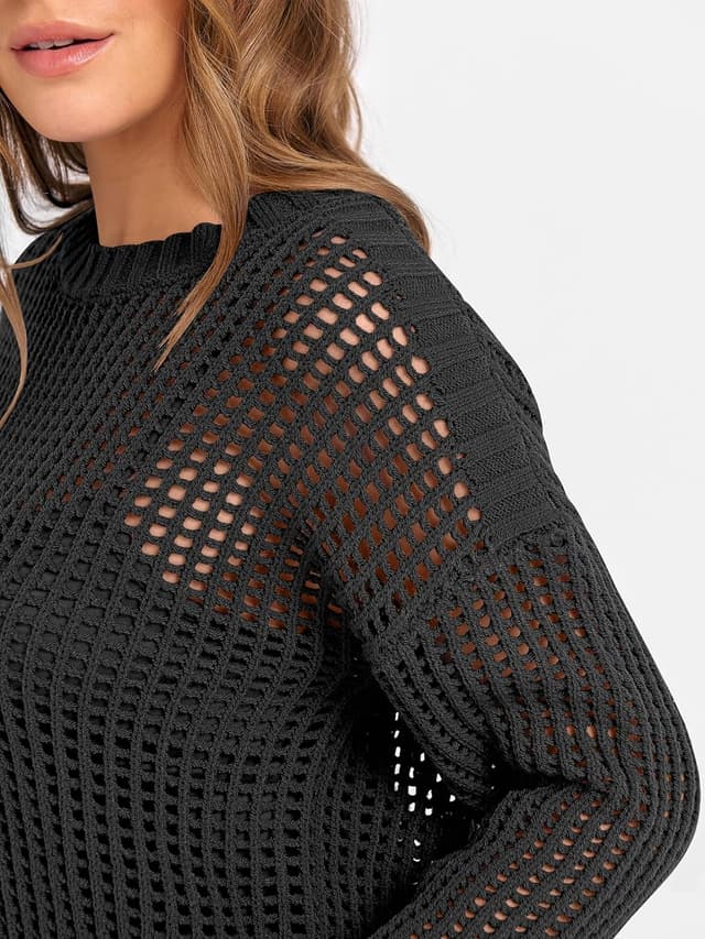 Thumbnail 4 de ANRABESS Women's Crochet Sweater Set