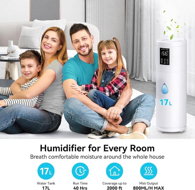 Thumbnail 1 de Humidifiers for Large Room 2000 sq.ft. 17L 💧