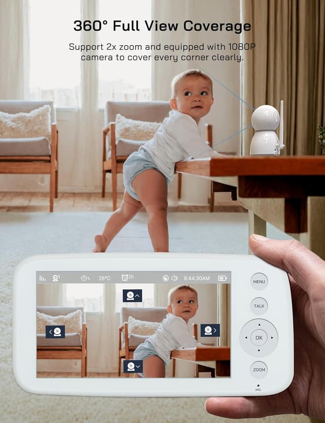 Detalle 2 de WOLFANG WB03 5.0" Baby Monitor