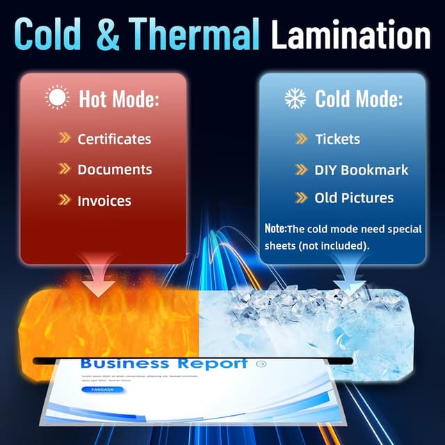 Detalle de A3 Laminator Machine with 30 Laminating Sheets, Fast Warm-Up No Jam Laminator, 11x17 Cold & Thermal Laminating Machine for Home School Office
A3 Laminator Machine with 30 Laminating Sheets, Fas…