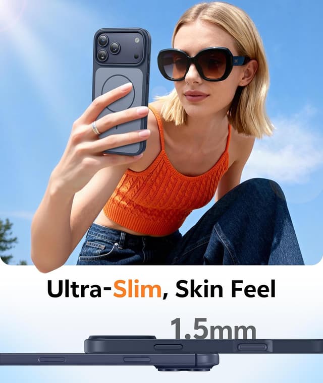 Thumbnail 6 de FNTCASE Deep Blue iPhone 17 Pro Max Case with MagSafe + Tempered Glass Screen Protector