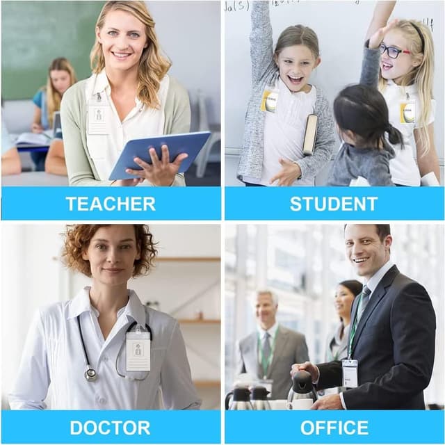 Thumbnail 6 de Vicloon porte badge 30 pièces PVC