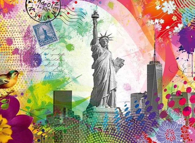 Detalle 2 de Ravensburger New York City Postcard 500 Piece Jigsaw Puzzle (49 x 36cm) for Adults and Kids 10+