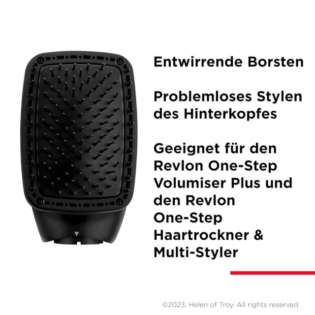 Detalle de Revlon One-Step Flachbürstenaufsatz – Flachbürsten-Aufsatz für den One-Step Styling-Tipp