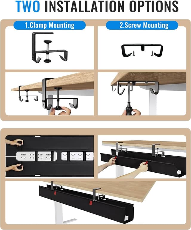 Thumbnail 1 de Treibo Kabelkanal Schreibtisch 90 cm