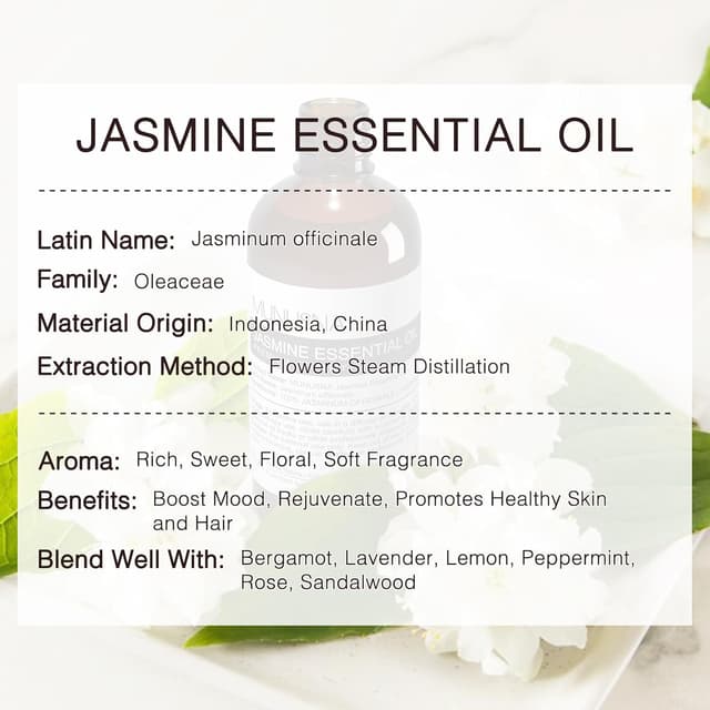 Detalle 2 de Jasmine essential oil 100ml pure