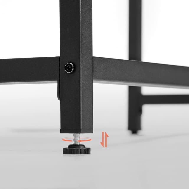 Detalle 2 de VASAGLE VASAGLE Scrivania per Computer LWD038B01 stile industriale 50 x 80 cm, struttura metallica e piedini regolabili