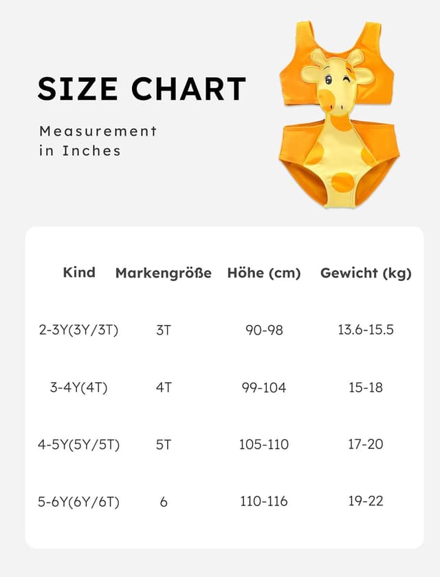 Thumbnail 5 de PATPAT Costume intero giraffa per bambina 2-6 anni