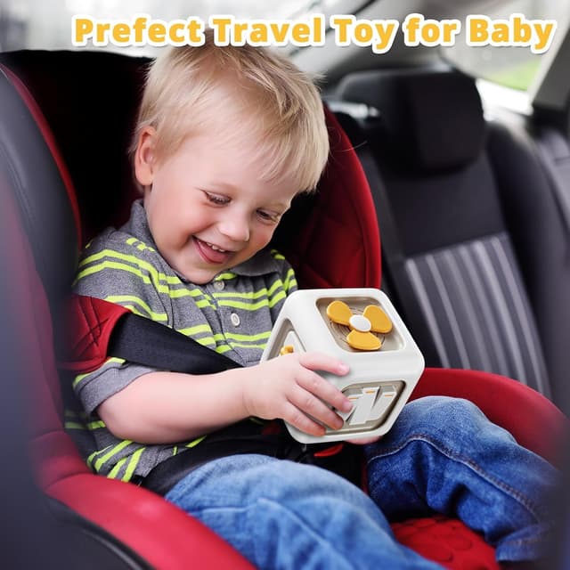 Detalle 2 de lerrbo Motorikwürfel 6-in-1: sensorisches Spielzeug für Kleinkinder ab 1 Jahr