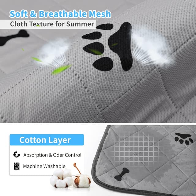 Detalle 2 de Washable Dog Pads 50x70cm 2-Pack puppy training mats